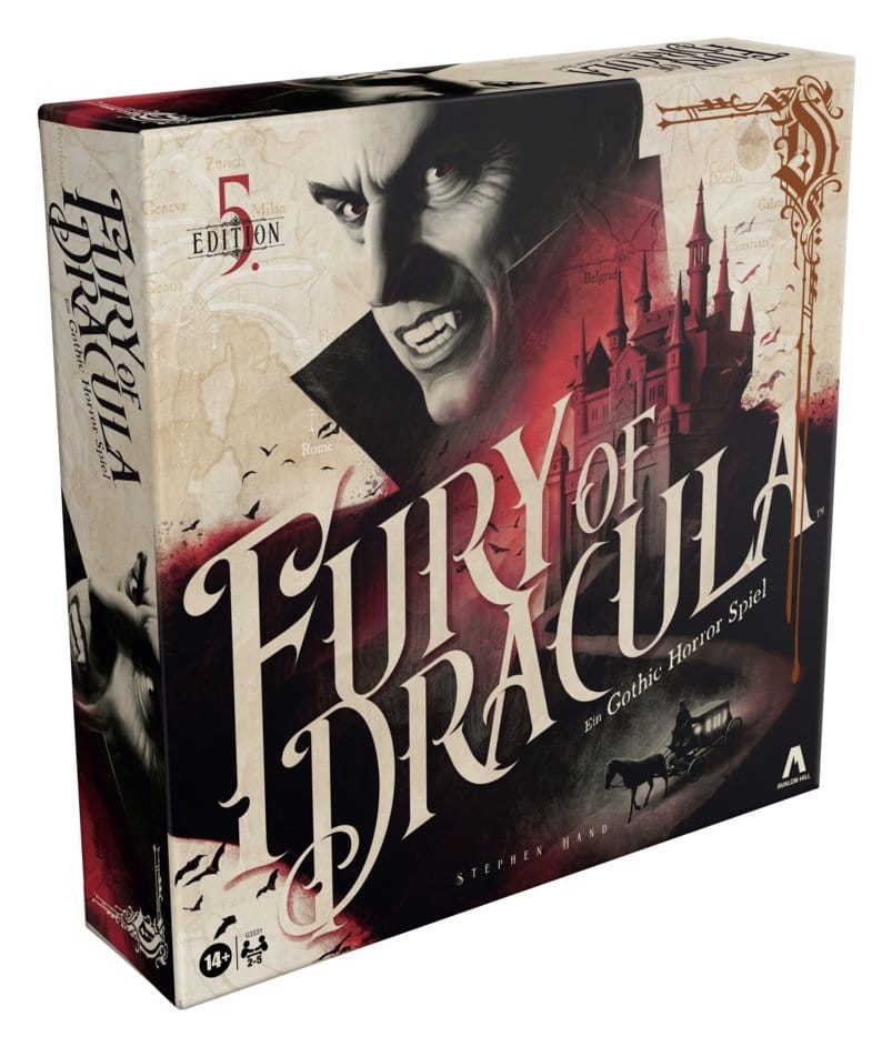 x_hasg3331100 Fury of Dracula Board Game 5th Edition *German Version* - immagine 1