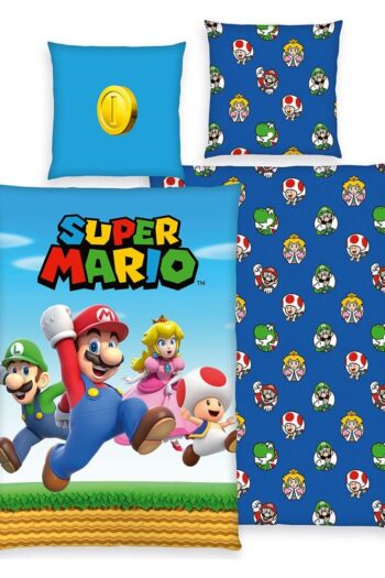 Super Mario Bed Linen Super Mario (Mario, Luigi, Peach, Toad) 135 x 200 cm
