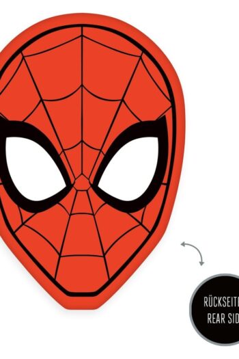 Marvel Soft Velboa Pillow Spider Man Head 22 x 32 cm