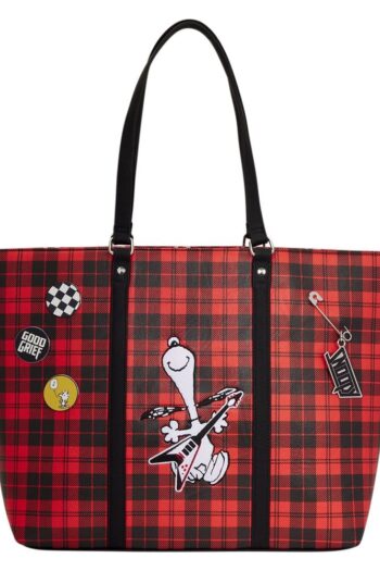 Peanuts by Loungefly Canvas Tote Bag Snoopy Grunge