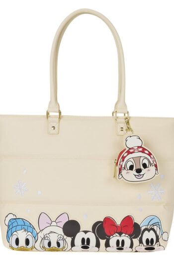 Mickey & Minnie by Loungefly Canvas Tote Bag Puff Quilt