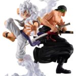 One Piece Wallstar PVC Figures 2-Pack Monkey D. Luffy Gear Fifth & Roronoa Zoro (with gift) 10 cm