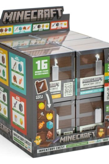 Minecraft Mini Figures Loot Chest Series 2 Blind Box Display (16)