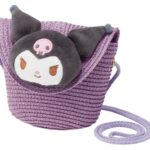 Sanrio Shoulder Bag Kuromi Straw